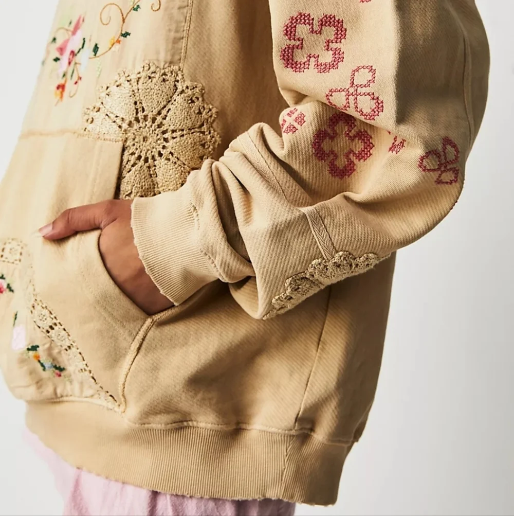 Free People Grams Attic Sweatshirt size S NWT - Picture 5 of 11